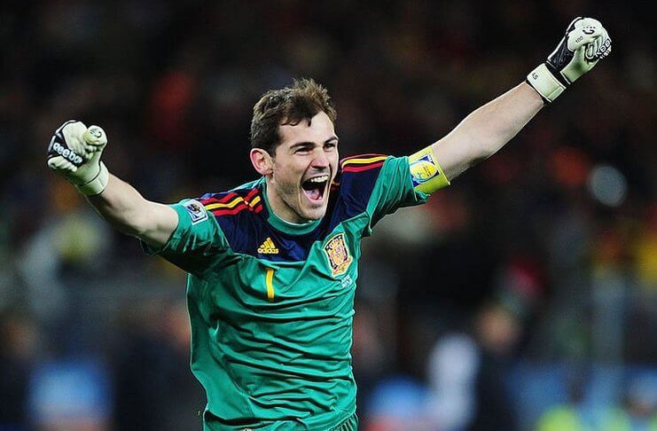 Iker Casillas tampil sebagai kiper terbaik Piala Dunia 2010.