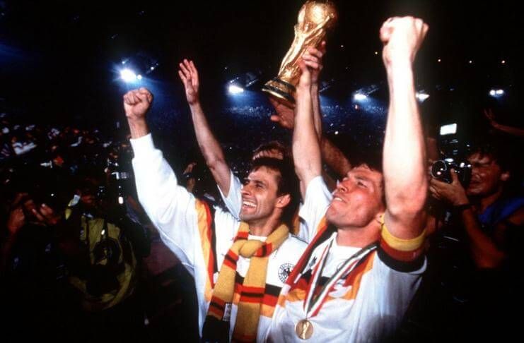 Jerman Barat meraih gelar ketiga di Piala Dunia 1990.