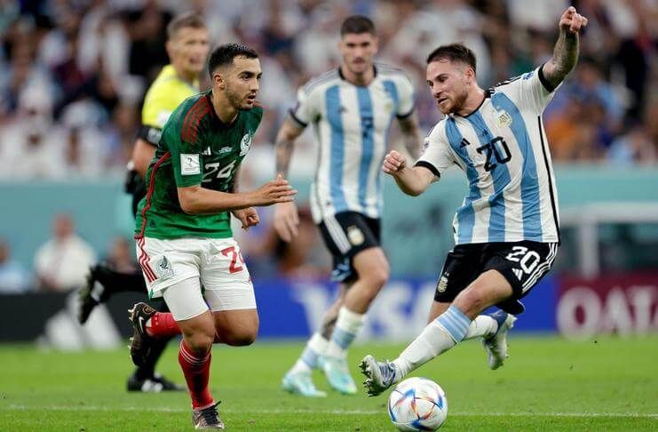 Laga Argentina vs Meksiko berakhir 2-0 untuk La Albiceleste.