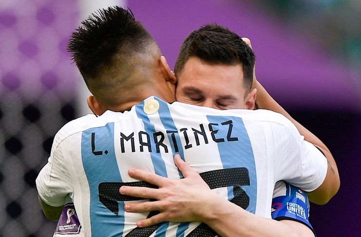 Lautaro Martinez & Lionel Messi, timnas Argentina, Piala Dunia 2022 - FIFA