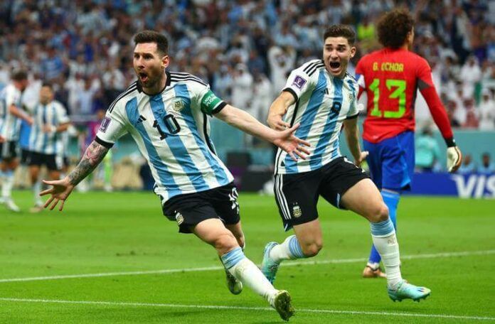 Lionel Messi jadi bintang lapangan pada laga Argentina vs Meksiko.