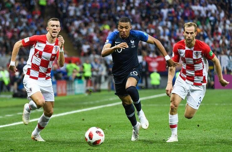 Partai Prancis vs Kroasia terjadi di final Piala Dunia 2018.