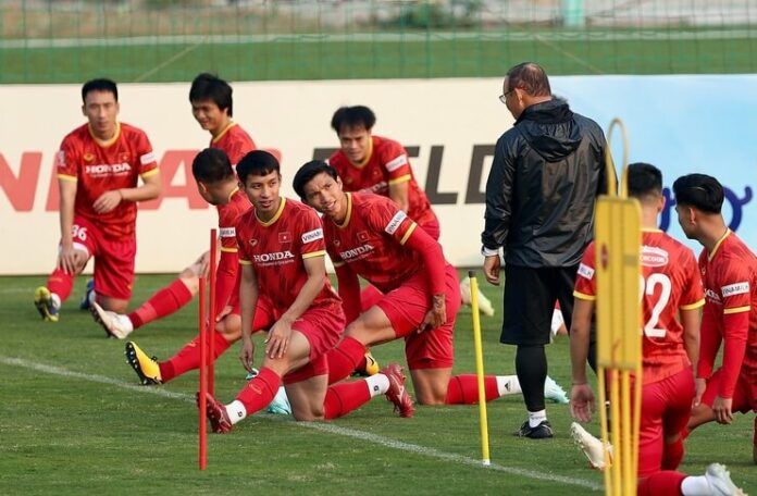 Timnas Vietnam berlatih keras untuk menjuarai Piala AFF 2022 demi Park Hang-seo.