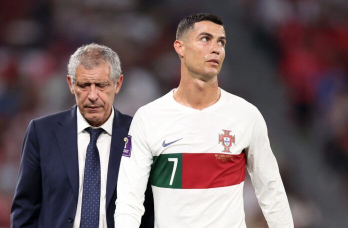 Walid Regragui - Cristiano Ronaldo - Maroko vs Portugal - NBC