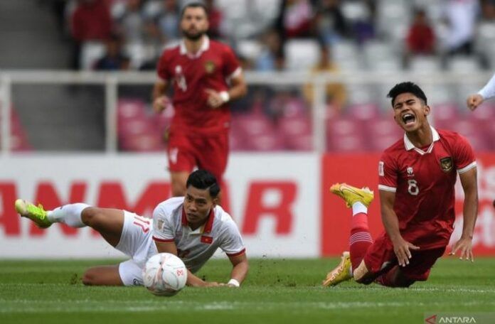 Timnas Indonesia vs Vietnam, Marselino Ferdinan, semifinal 1 Piala AFF 2022 - Antarafoto