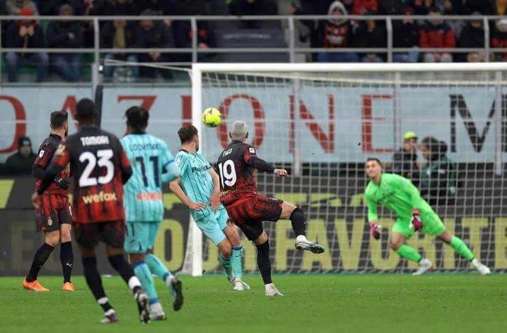 Theo Hernandez mengklaim sebagai pencetak gol pertama AC Milan saat melawan Atalanta.