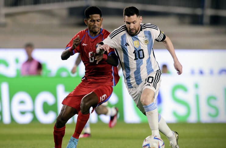 Lionel Messi Cetak Gol, Argentina Susah Payah Kalahkan Panama 2 (@Argentina)