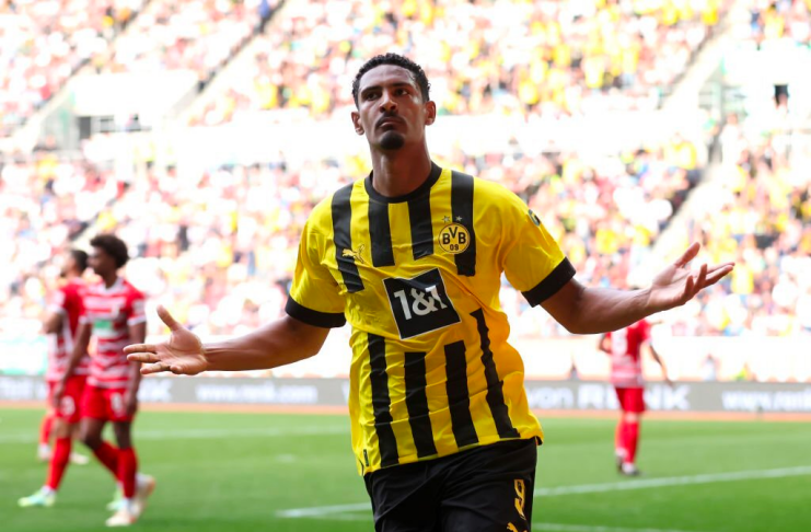 Augsburg vs Dortmund - Liga Jerman - Sebastien Haller - Getty Images 2