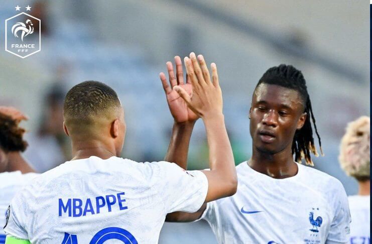 Gibraltar vs Prancis Les Bleus Masih Belum Kebobolan - Kylian Mbappe - Eduardo Camavinga (@equipedefrance)