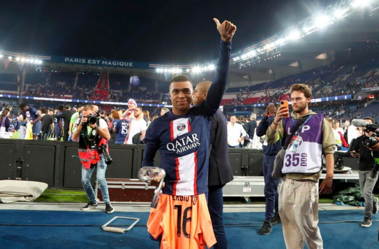 Kylian Mbappe perpanjang kontrak - Paris Saint-Germain - Mbappe 2024 - Getty Images