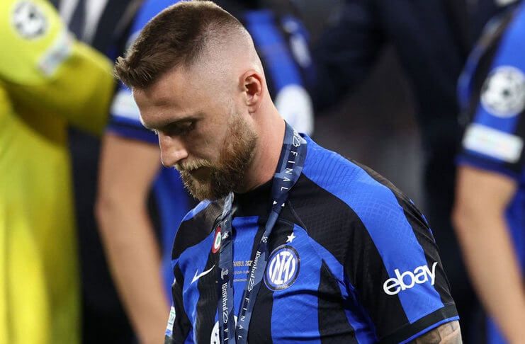 Milan Skriniar Sedih Laga Terakhirnya di Inter Berakhir dengan Kekalahan (Telegrafi)