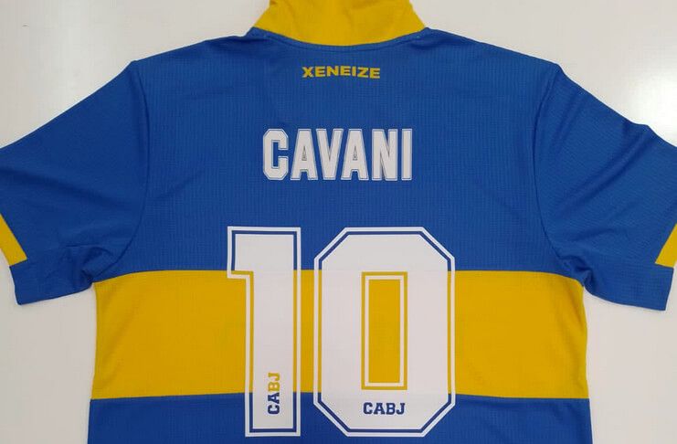 Edinson Cavani akan memakai nomor 10 di Boca Juniors.