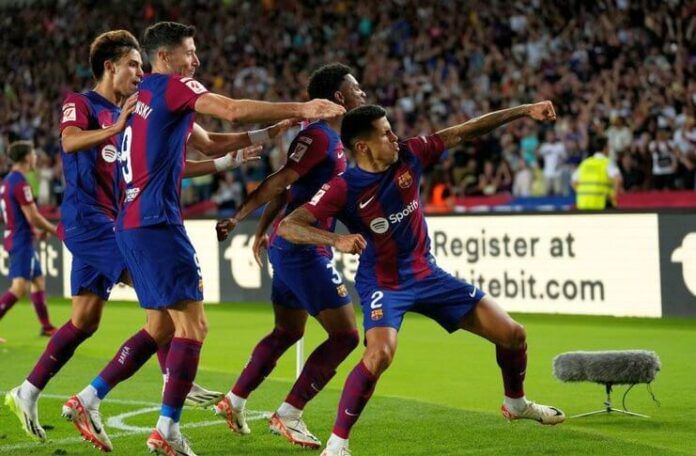 Joao Cancelo menyempurnakan remontada Barcelona yang mewarnai hasil Liga Spanyol.