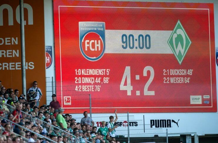 Kemenangan pertama FC Heidenheim mewarnai hasil Liga Jerman spieltag ke-4.