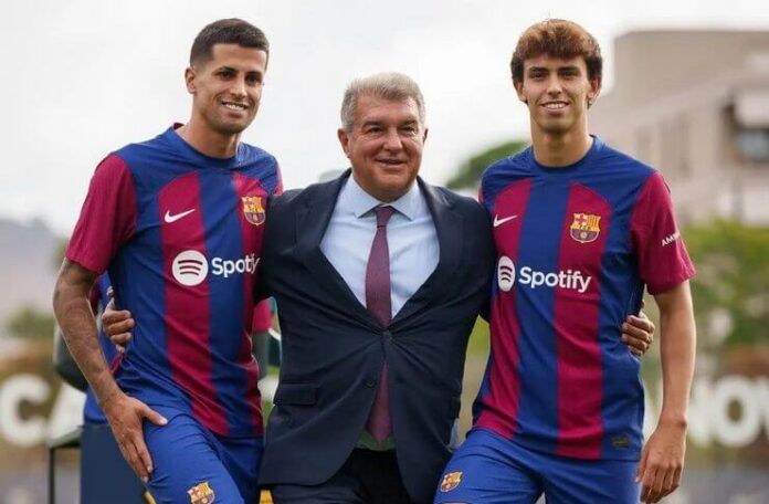 Joan Laporta Buka Peluang Permanenkan Joao Cancelo dan Joao Felix (Barca Universal)