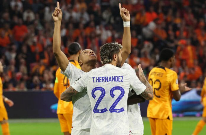 Prancis, Belgia dan Portugal Lolos ke Euro 2024 - Kylian Mbappe - Theo Hernandez (@EURO2024)