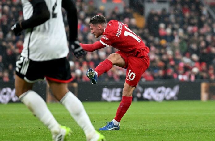 Alexis Mac Allister - Liverpool - gol perdana Mac Allister - Getty Images 2