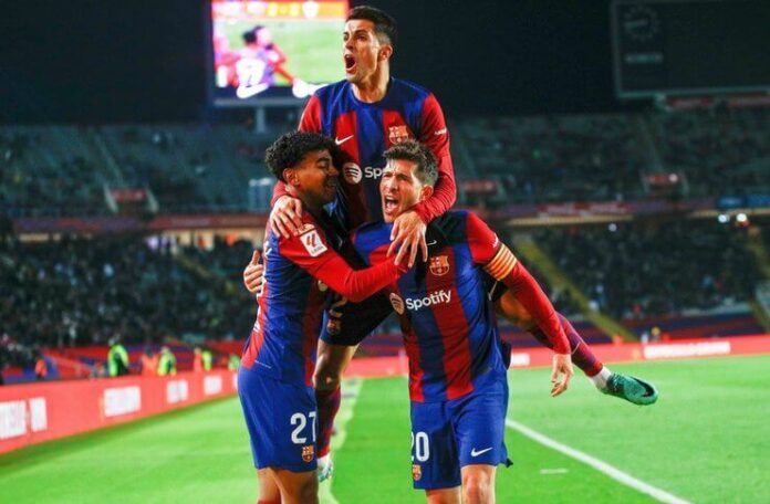 Barcelona mewarnai hasil Liga Spanyol jornada ke-18 dengan kemenangan 3-2 atas Almeria.