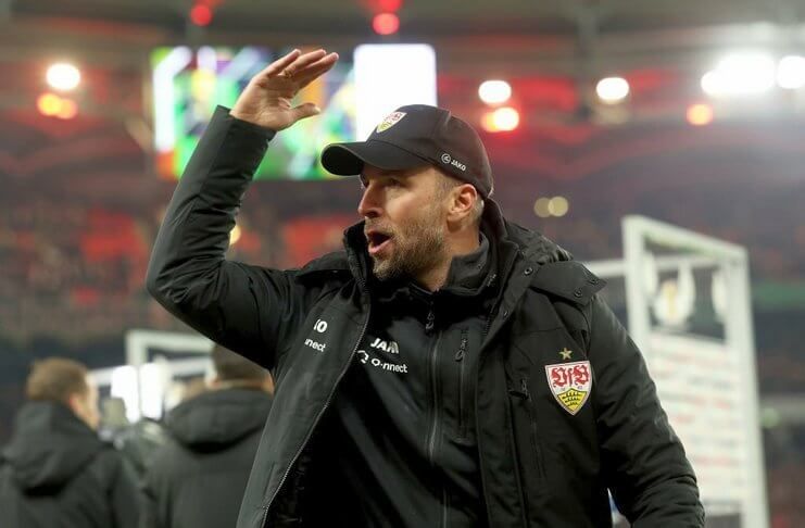 Sebastian Hoeness yakin VfB Stuttgart bisa meladeni permainan Bayer Leverkusen.