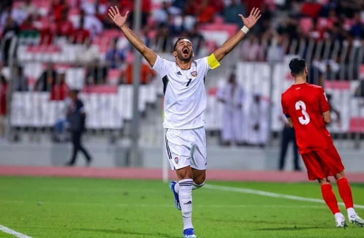 Ali Mabkhout berpeluang mengejar rekor gol Ali Daei di Piala Asia 2023.