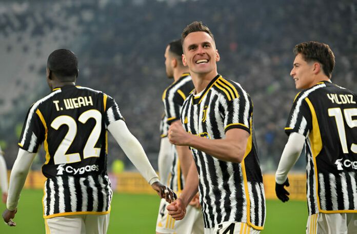 Arkadiusz Milik mencetak hat-trick dan meloloskan Juventus ke semifinal Coppa Italia.