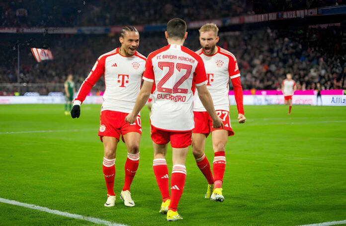Raphael Guerreiro mencetak satu-satunya gol pada laga tunda Bayern vs Union.