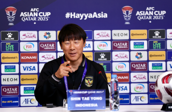 Shin Tae-yong - Timnas Indonesia vs Irak - Piala Asia 2023 - pssi. org