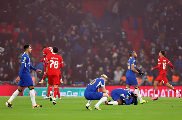 Chelsea kalah 0-1 dari Liverpool pada final Carabao Cup 2023-24.