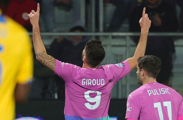 Hasil Liga Italia AC Milan Dekati Inter dan Juventus - Olivier Giroud (@releventsports)