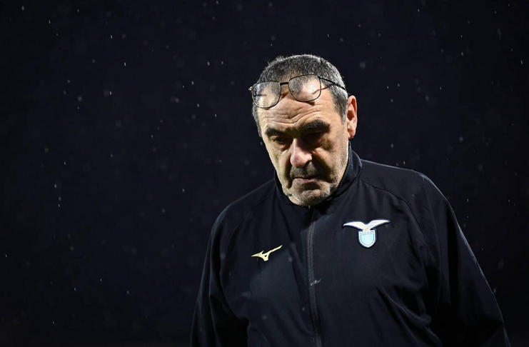 Maurizio Sarri dipecat - Claudio Lotito - Lazio - Alamy 2