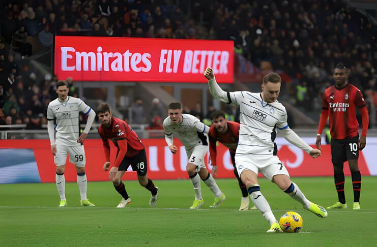 Penalti Teun Koopmeiners membuyarkan keunggulan AC Milan atas Atalanta.