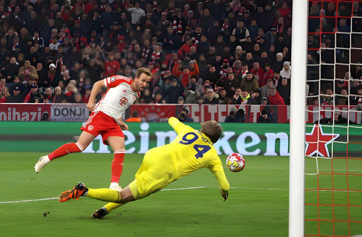 Harry Kane mencetak brace saat Bayern Munich menang 3-0 atas Lazio.