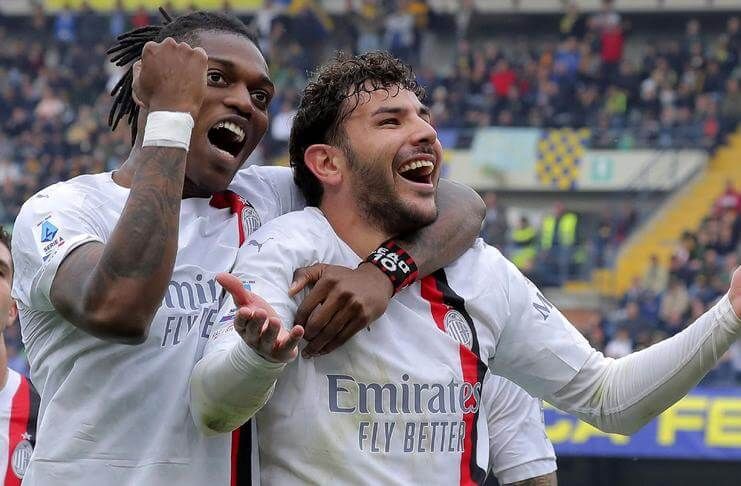 Hasil Liga Italia Inter Kembali Gagal Menang, AC Milan Mendekat - Theo Hernandez (Bein Sports)