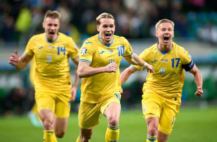 Mykhailo Mudryk jadi penentu kelolosan Ukraina ke EURO 2024.