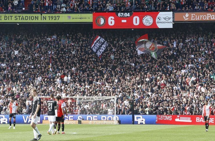 AFC Ajax kalah 0-6 dari Feyenoord pada De Klassieker musim 2023-24.