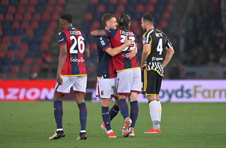 Bologna benar-benar tampil dominan atas Juventus pada babak pertama.