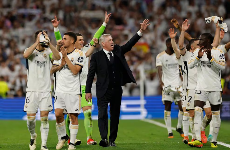 Carlo Ancelotti - joselu Mato - Real Madrid vs bayern Munich - uefa. com 2