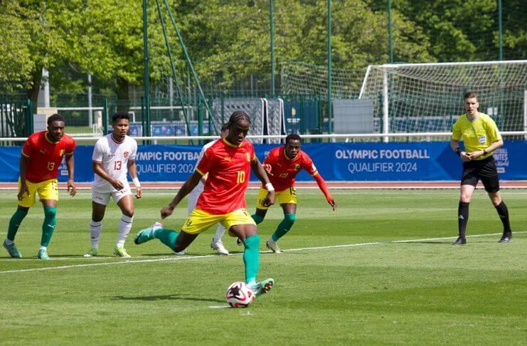 Timnas U-23 Guinea hanya mencetak gol dari penalti Ilaix Moriba.