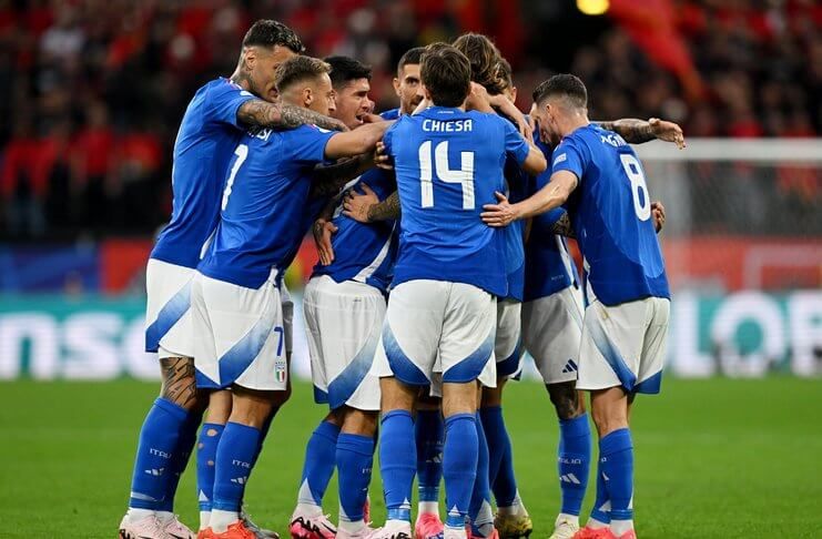 Euro 2024 Spanyol dan Timnas Italia Puncaki Grup B (@Azzurri_En)