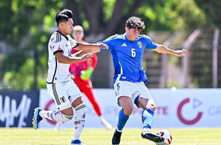Kento Shiogai tampil luar biasa saat timnas U-19 Jepang kalah 3-4 dari timnas U-21 Italia.