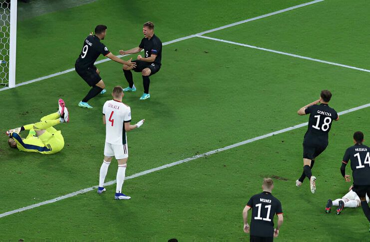 Leon Goretzka menjadikan skor Jerman vs Hungaria di fase grup EURO 2020 berakhir 2-2.