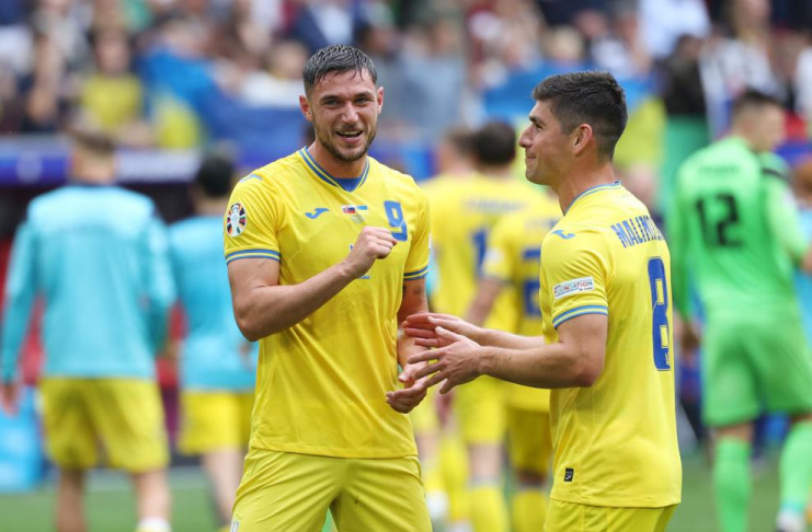 Roman Yaremchuk Slowakia vs Ukraina 16 besar EURO 2024 uefa. cm