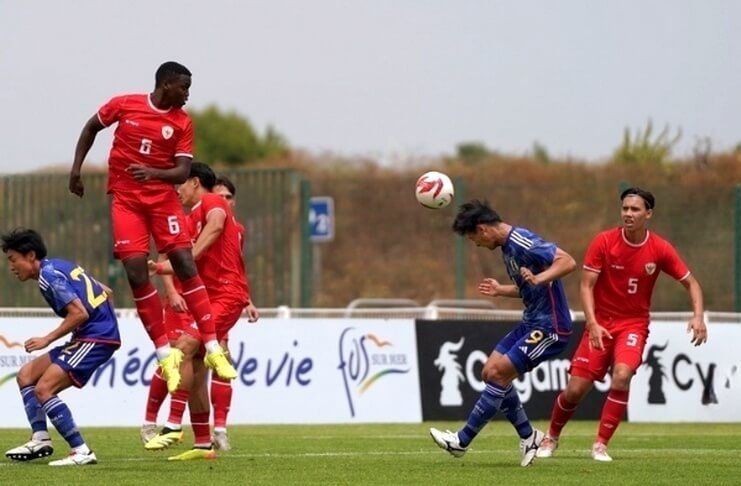 Soma Kanda mencetak 2 gol di gawang timnas U-20 Indonesia.