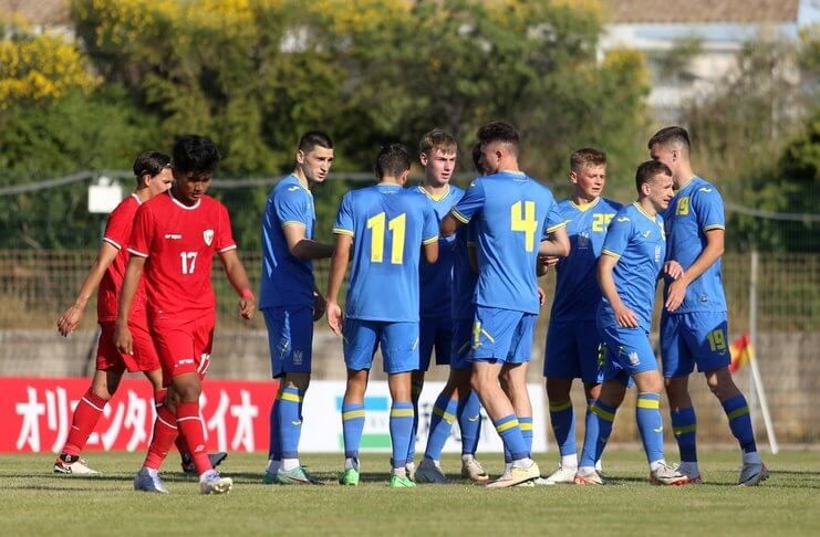 Ukraina menang 3-0 atas Indonesia pada matchday I Tournoi Maurice Revello 2024.