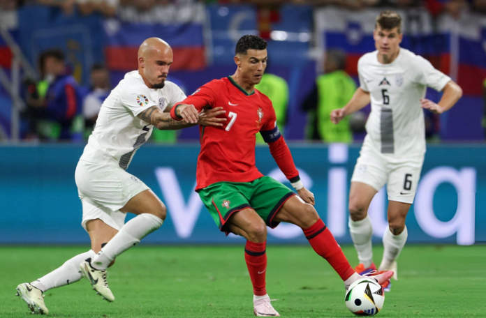 Cristiano Ronaldo - Timnas Portugal vs Slovenia - 16 besar EURO 2024 - Istimewa