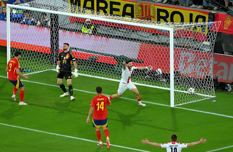 Satu-satunya gol di gawang Spanyol di EURO 2024 berasal dari bunuh diri Robin Le Normand.